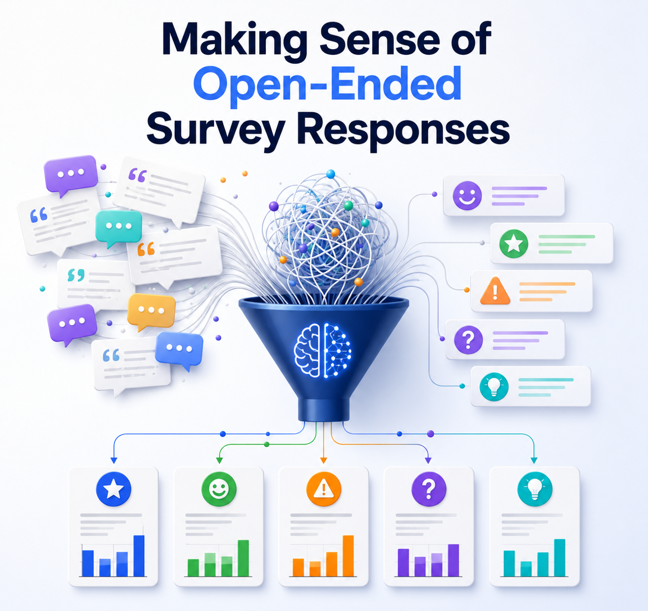 Sentiment analysis helping businesses analyze open-ended customer feedback and consumer insights