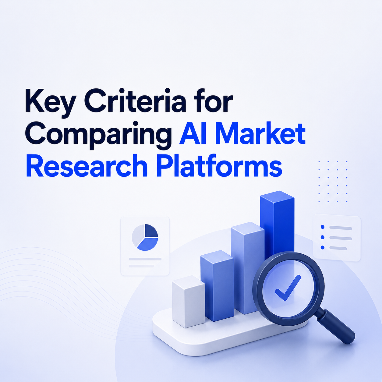 Dashboard showing the core features of an AI market research platform, including survey automation, AI analytics, sentiment analysis, and real-time reporting